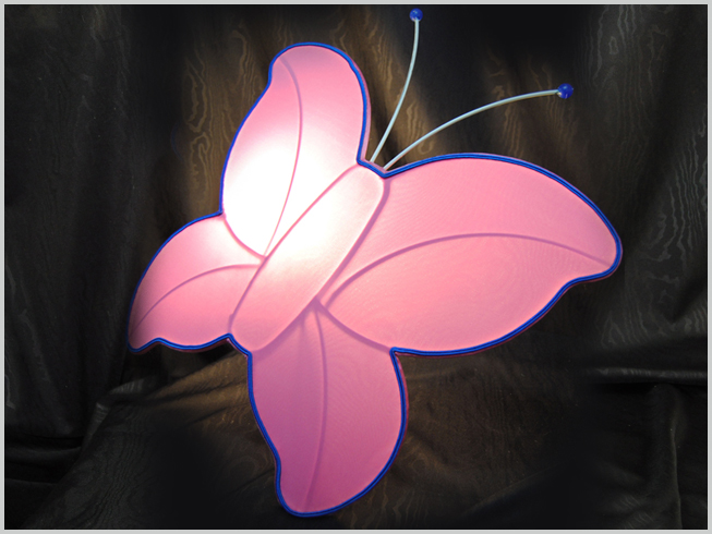 Base lampada bambina modello farfalla